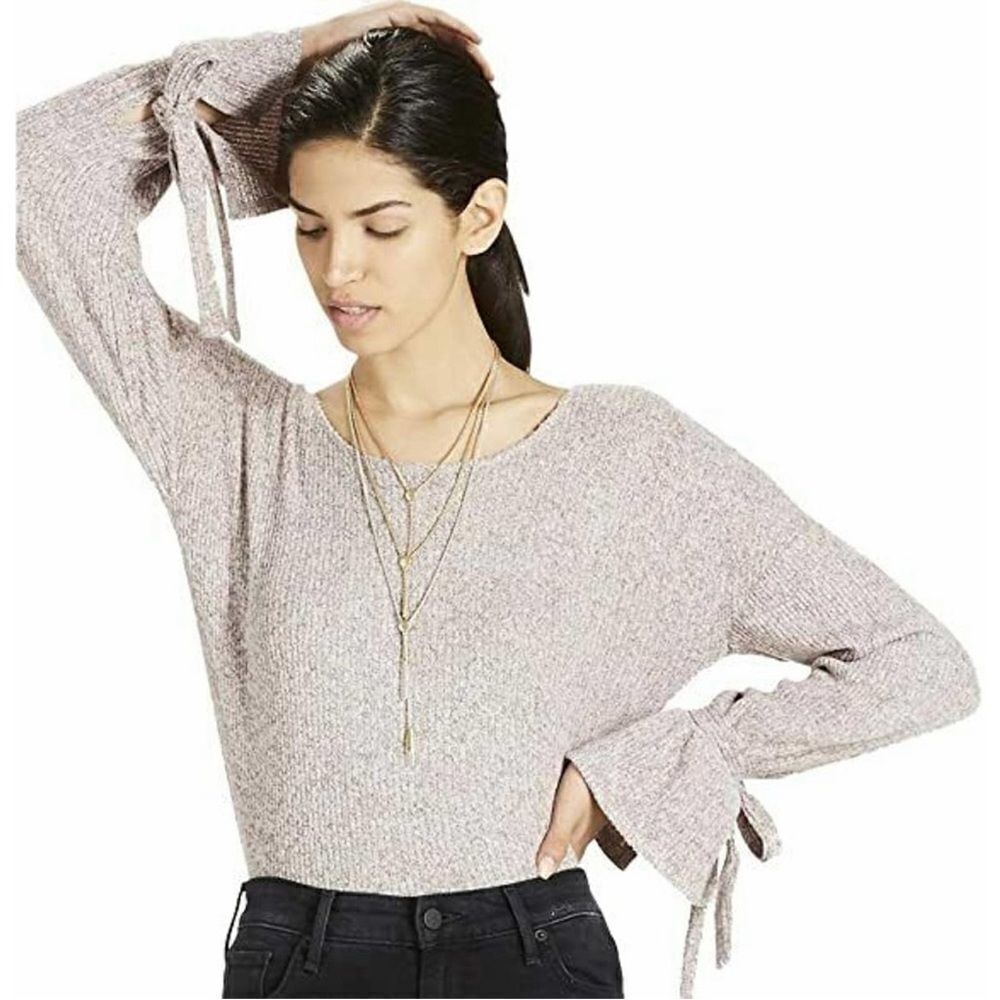Lucky Brand Ribbed Bell Sleeve Sweater Top S